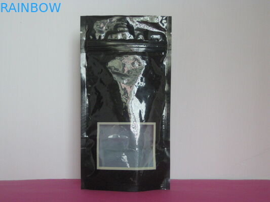 Ανακυκλώσιμη σακούλα φύλλων αλουμινίου αργιλίου που συσκευάζει την τοποθετημένη σε στρώματα σακούλα Mylar στάσεων επάνω ματ με το παράθυρο