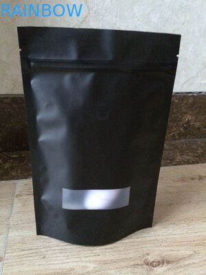 Ανακυκλώσιμη σακούλα φύλλων αλουμινίου αργιλίου που συσκευάζει την τοποθετημένη σε στρώματα σακούλα Mylar στάσεων επάνω ματ με το παράθυρο