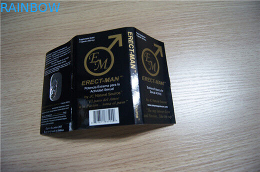 Συσκευάζοντας κιβώτιο επίδειξης χαπιών αυξήσεων φύλων και κάρτα εγγράφου κάθετος-ΑΤΟΜΩΝ καρτών φουσκαλών