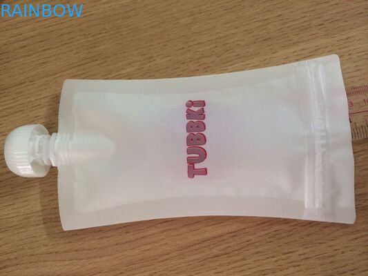 Leakproof επαναχρησιμοποιήσιμες σακούλες παιδικών τροφών με το κατώτατο διπλό φερμουάρ