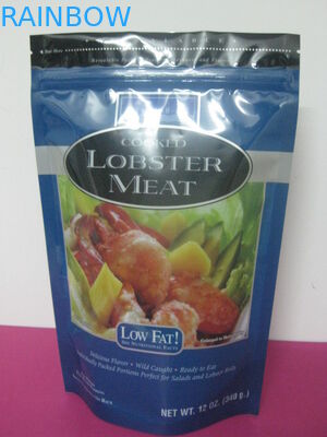 Resealable πλαστική συσκευάζοντας στάση σακουλών φύλλων αλουμινίου επάνω Ziplock φύλλων αλουμινίου αργιλίου στις τοποθετημένες σε στρώματα τσάντες