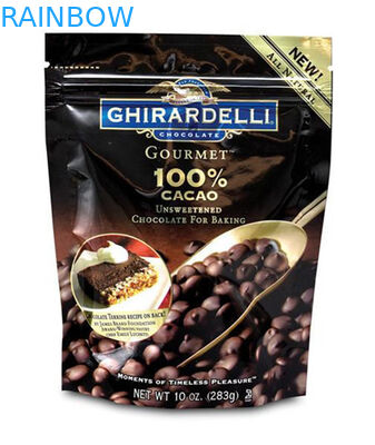 Πλαστικές σακούλες φασολιών καφέ φύλλων αλουμινίου αργιλίου που συσκευάζουν τη στάση επάνω στην τσάντα με τη βαλβίδα