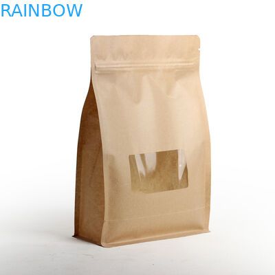 Υγρασία - τοποθετημένες σε στρώματα τσάντες τσαγιού επίπεδων κατώτατων σημείων απόδειξης που συσκευάζουν με το φερμουάρ και το παράθυρο