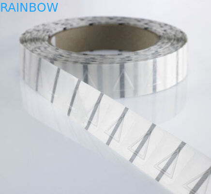 το τρίγωνο διαμέτρων 25mm συρρικνώνεται τις διαφανείς αυτοκόλλητες ετικέττες ετικετών μανικιών/τις αφής ετικέτες προειδοποίησης