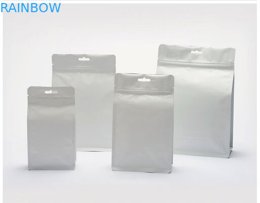 Συσκευασία τσαντών πρόχειρων φαγητών εγγράφου της Kraft φερμουάρ Mylar με το σαφές παράθυρο για το φασόλι καφέ/το μπισκότο