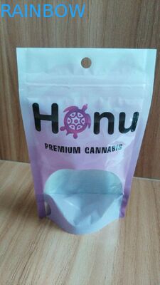 Κατώτατο Gusset συνήθειας Ziplock Mylar φύλλων αλουμινίου αργιλίου τοποθετημένες σε στρώματα τσάντες με το σαφές παράθυρο