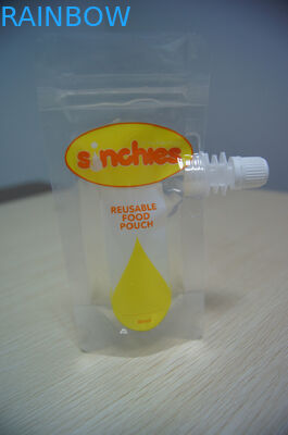 Επαναχρησιμοποιήσιμη αδιάβροχη συσκευάζοντας στάση σακουλών σωλήνων επάνω Ziplock στη σακούλα παιδικών τροφών με τους σωλήνες