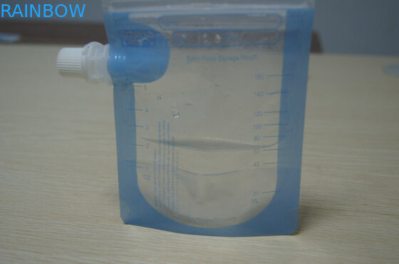 Επαναχρησιμοποιήσιμη διαφανής διπλή Ziplock BPA ελεύθερη σακούλα σωλήνων τροφίμων