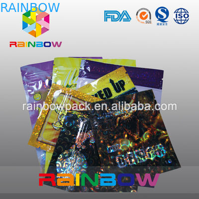 Προσαρμοσμένες Ziplock συσκευασίας/ποτ πουρί θυμιάματος 4g/10g βοτανικές τσάντες