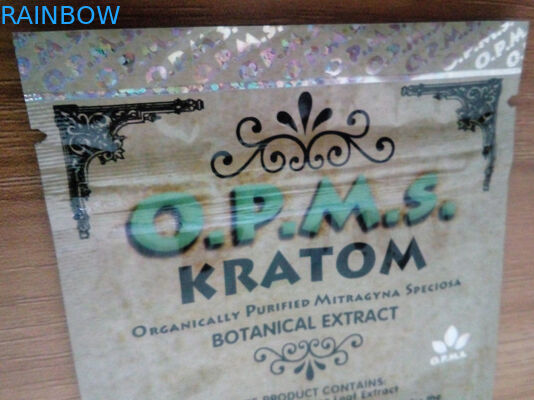 5ct ziplock kratom OPMS χρυσές κάψες αποσπασμάτων που συσκευάζουν τη δευτερεύουσα ziplock σφραγίδων τσάντα τσάντες/τρία