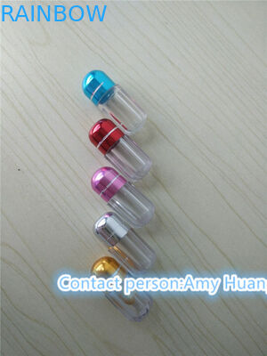 Άδειο σκληρό ζελατίνη κάψουλα μπουκάλι σεξ χάπι δοχείο με καπάκι από αλουμινένιο φύλλο