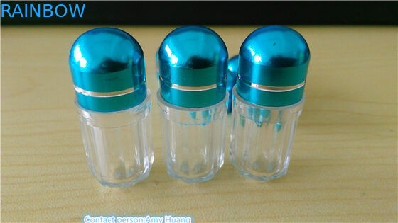 Επαναχρησιμοποιήσιμα μικρά πλαστικά μπουκάλια για χάπια Άδεια πλαστικά δοχεία για χάπια για μία κάψουλα