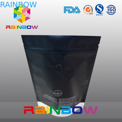 Ματ στάση εκτύπωσης συνήθειας 250g επάνω Ziplock στις τσάντες φασολιών καφέ με τη βαλβίδα