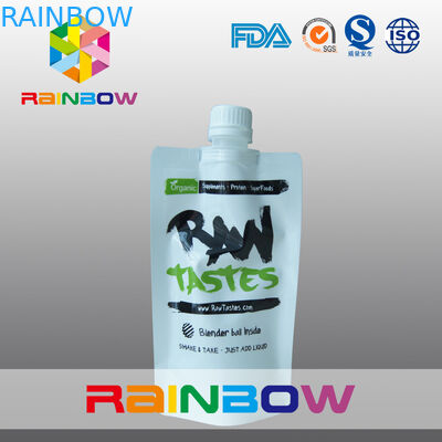 συσκευασία σακουλών φύλλων αλουμινίου 350ml 500ml 1L, σακούλα σωλήνων διαρροής prood στιλπνή άσπρη