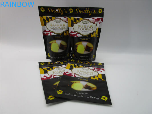 Η Resealable συσκευασία τσαντών πρόχειρων φαγητών βαθμού τροφίμων, στάση 8oz τσιμπά επάνω το συσκευάζοντας φύλλο αλουμινίου τσαντών που ευθυγραμμίζεται