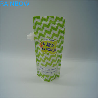 5oz επαναχρησιμοποιήσιμες πλαστικές σακούλες παιδικών τροφών που συσκευάζουν το FDA εγκεκριμένο