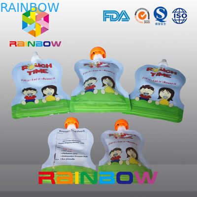 Ziplock διαφανείς ριγμένες σακούλες που συσκευάζουν για το χυμό φρούτων/το γάλα