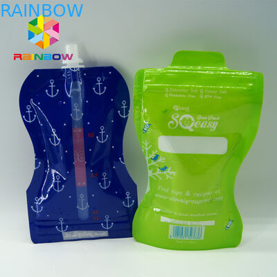 Ziplock διαφανείς ριγμένες σακούλες που συσκευάζουν για το χυμό φρούτων/το γάλα