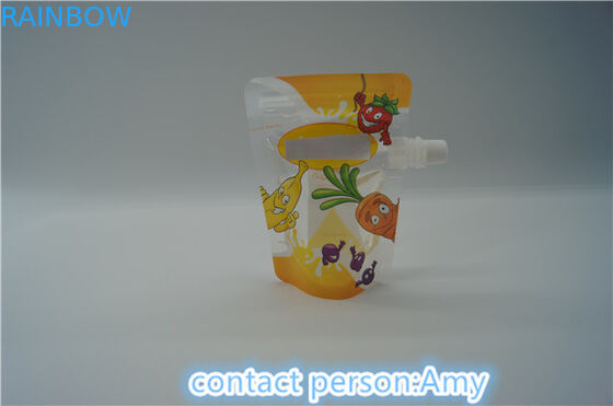 Eco συσκευασίας σακουλών σωλήνων εκτύπωσης κλειδαριών φερμουάρ χυμού FDA φιλικό