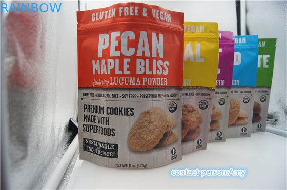 μπισκότο σοκολάτας 2017 νέο σχεδίων προωθητικό που συσκευάζει τη σακούλα τυριών bag/10oz με το φερμουάρ