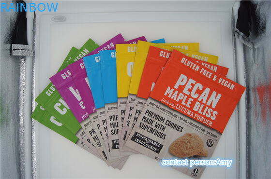 Πλαστικές τσάντες συσκευασίας τροφίμων πρόχειρων φαγητών/σακούλι για τα μπισκότα, σακούλα τυριών 10oz με το φερμουάρ