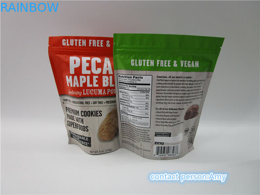 Επί παραγγελία προωθητική Gravure συσκευασίας τσαντών πρόχειρων φαγητών μπισκότων σοκολάτας εκτύπωση