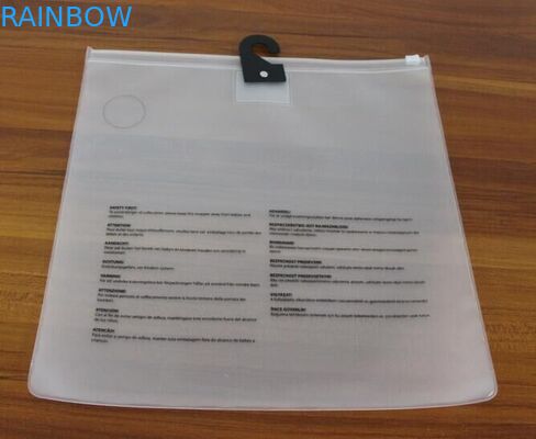 Μετάξι που τυπώνει τη σαφή παγωμένη πλαστική τσάντα της Eva χρήσης ταξιδιού για τα ενδύματα με το φερμουάρ