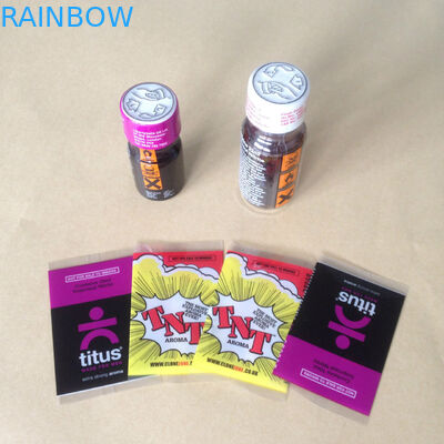 Το επί παραγγελία PVC συρρικνώνεται τις ετικέτες μανικιών για τις συσκευάζοντας αυτοκόλλητες ετικέττες μπουκαλιών