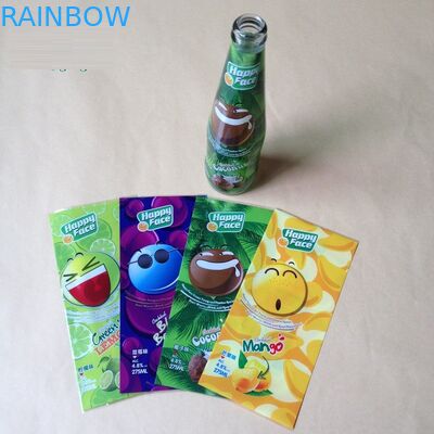 Το επί παραγγελία PVC συρρικνώνεται τις ετικέτες μανικιών για τις συσκευάζοντας αυτοκόλλητες ετικέττες μπουκαλιών