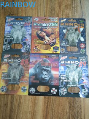 Τα αρσενικά χάπια αυξήσεων καθαρίζουν το συσκευάζοντας έγγραφο φουσκαλών/τα υλικά PP