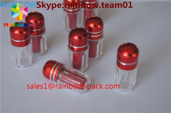 τα πλαστικά μπουκάλια χαπιών για τα εμπορευματοκιβώτια Dick πώλησης capsul διαμόρφωσαν εξαγωνική και οκτάγωνη μορφή εμπορευματοκιβωτίων καψών μπουκαλιών την μπλε