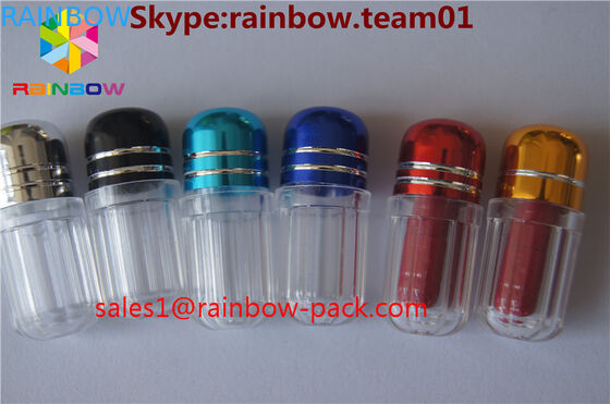 τα πλαστικά μπουκάλια χαπιών για τα εμπορευματοκιβώτια Dick πώλησης capsul διαμόρφωσαν εξαγωνική και οκτάγωνη μορφή εμπορευματοκιβωτίων καψών μπουκαλιών την μπλε