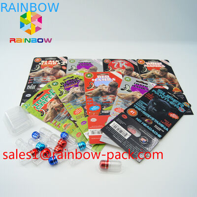 Οι μαύρες τρισδιάστατες κάρτες mamba λικνίζουν τα στερεά ανέγερσης φύλων χαπιών τρισδιάστατα συσκευάζοντας χάπια φύλων καρτών τρισδιάστατα που συσκευάζουν την τρισδιάστατη κάρτα χαπιών φύλων καρτών εγγράφου