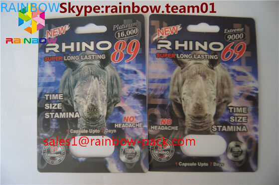 καυτή πώλησης τρισδιάστατη εκτύπωσης καρτών μαύρη mamba τρισδιάστατη επίδρασης φύλων τρισδιάστατη κάρτα το /3D καρτών χαπιών συσκευάζοντας που τυπώνει το ασβέστιο εγγράφου φουσκαλών ρινοκέρων καρτών