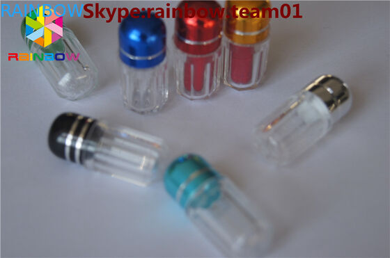 Τα κενά μπουκάλια χαπιών ρινοκέρων για το μπουκάλι χαπιών φύλων πώλησης με την κάψα δαχτυλιδιών ΚΑΠ διαμόρφωσαν τα χονδρικά μπουκάλια χαπιών εμπορευματοκιβωτίων