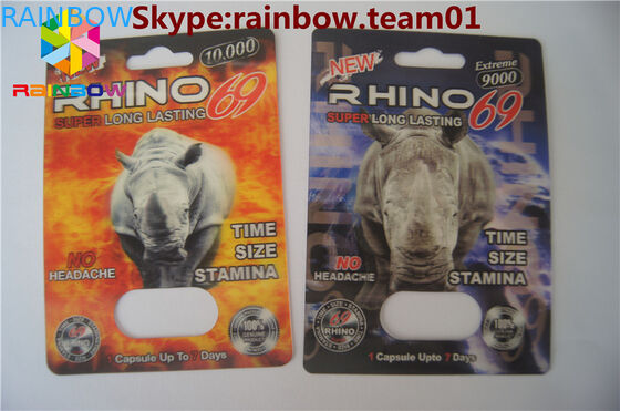 Rhino7 & Rhino 25 κενό δοχείο σε σχήμα κάψουλας διαφανές πλαστικό κάψουλες σεξουαλικά χάπια μπουκάλι δοχείο σεξουαλικά χάπια κάψουλα