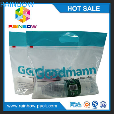 Το προσαρμοσμένο λογότυπο τύπωσε ziplock ολισθαινόντων ρυθμιστών τσαντών απόδειξης μυρωδιάς συνήθειας τσαντών τη συσκευάζοντας τσάντα φρούτων με την τρύπα hange