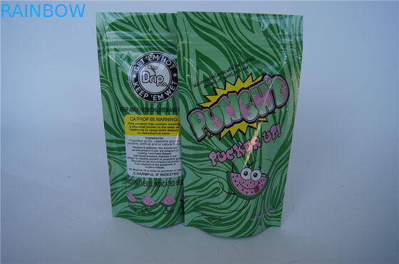 Βοτανική συσκευασία θυμιάματος φερμουάρ, στάση φύλλων αλουμινίου αργιλίου ποτ πουρί Resealabe επάνω στη σακούλα