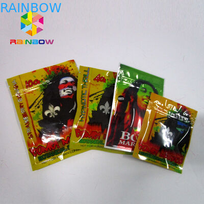 Resealable συσκευασία θυμιάματος καρυκευμάτων βοτανική, ziplock mylar τσάντες μια πλευρά σαφής