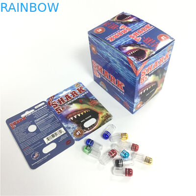 Κάρτα Pakcgaing φουσκαλών εγγράφου χαπιών φύλων ΑΜΕΡΙΚΑΝΙΚΗΣ αγοράς για το ρινόκερο 7 μαύρα χάπια Mamba ρινοκέρων 69/τίγρη