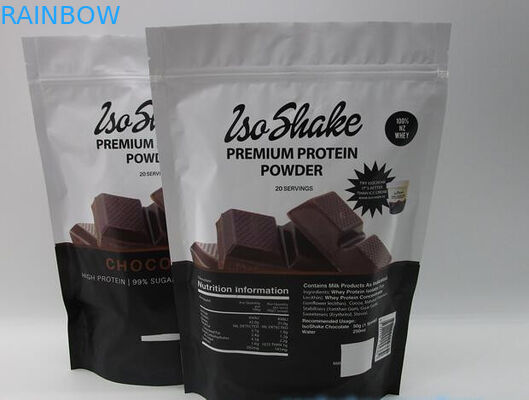 Στάση FDA επάνω στη σακούλα τροφίμων φερμουάρ για το πρωτεϊνικό poweder 1kg ορρού γάλακτος