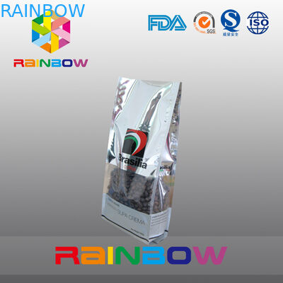 Ανθεκτική δευτερεύουσα Gusset επίπεδων κατώτατων σημείων πλαστική τσάντα φασολιών καφέ τσαντών τσαγιού συσκευάζοντας