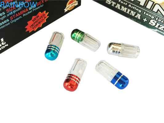 Κόκκινος ρινόκερος 69 πλαστικά μπουκάλια ιατρικής χαπιών σφαιρών/φύλων βάζων καψών διεύρυνσης πεών