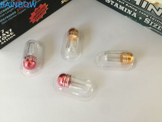 Κόκκινος ρινόκερος 69 πλαστικά μπουκάλια ιατρικής χαπιών σφαιρών/φύλων βάζων καψών διεύρυνσης πεών