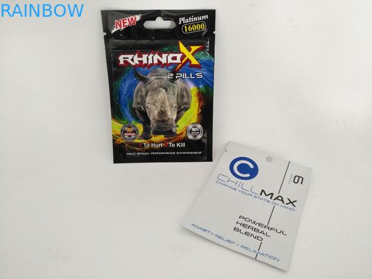 Η συνήθεια που τυπώνει το mylar φύλλο αλουμινίου τρία πλευρά σφράγισε ziplock τις τσάντες σακουλών για τη συσκευασία καψών