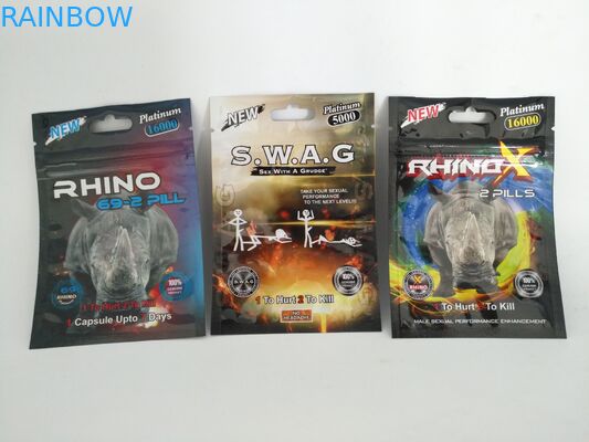 Τοποθετημένη σε στρώματα σακούλα φύλλων αλουμινίου τροφίμων που συσκευάζει Ziplock Encore τις σκληρές ιατρικές τσάντες χαπιών