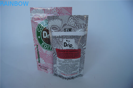 Στάση εκτύπωσης συνήθειας επάνω στις συσκευάζοντας τσάντες συσκευασίας Vape με την εγκοπή φερμουάρ/δακρυ'ων