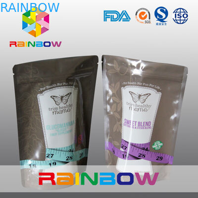 Επαναχρησιμοποιήσιμη 150g στάση φερμουάρ βαθμού τροφίμων επάνω στις σακούλες για την ενεργειακή σκόνη