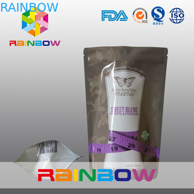 Επαναχρησιμοποιήσιμη 150g στάση φερμουάρ βαθμού τροφίμων επάνω στις σακούλες για την ενεργειακή σκόνη