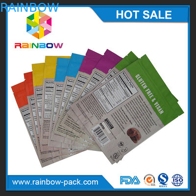 250g στάση Mylar εκτύπωσης μεταλλινών φύλλων αλουμινίου αργιλίου επάνω Ziplock στα μπισκότα που συσκευάζουν την τσάντα σακουλών